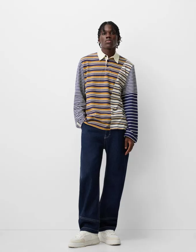 Striped long sleeve polo shirt Striped long sleeve polo shirt