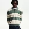 Striped polo sweater Striped polo sweater