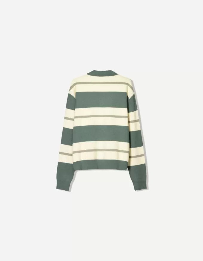 Striped polo sweater Striped polo sweater