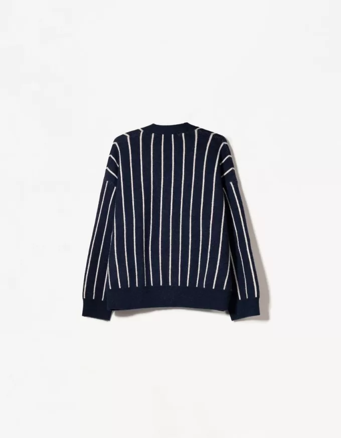 Striped print sporty jacket Striped print sporty jacket