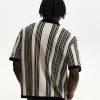 Striped textured short sleeve shirt Striped textured short sleeve shirt