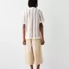 Striped textured short sleeve shirt Striped textured short sleeve shirt