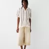Striped textured short sleeve shirt Striped textured short sleeve shirt