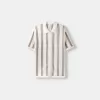 Striped textured short sleeve shirt Striped textured short sleeve shirt