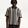 Striped textured short sleeve shirt Striped textured short sleeve shirt