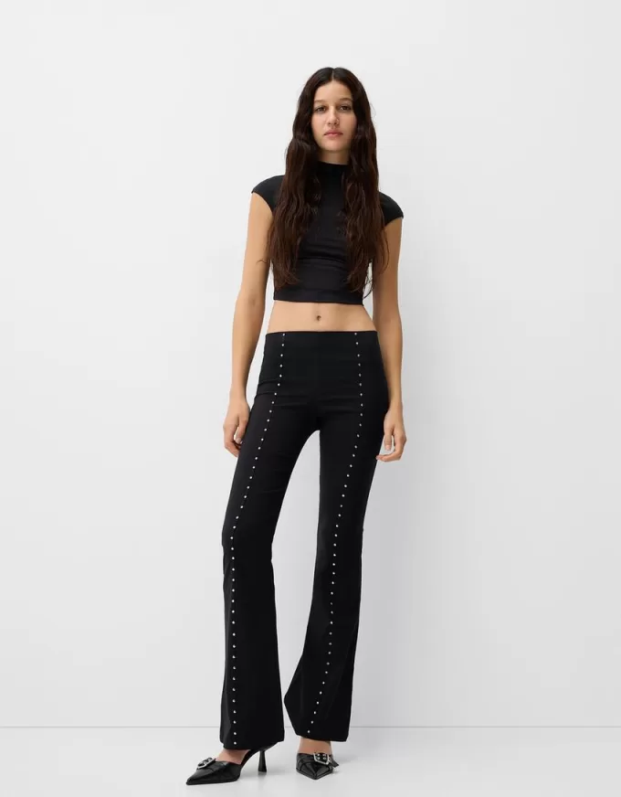 Studded flared pants Studded flared pants