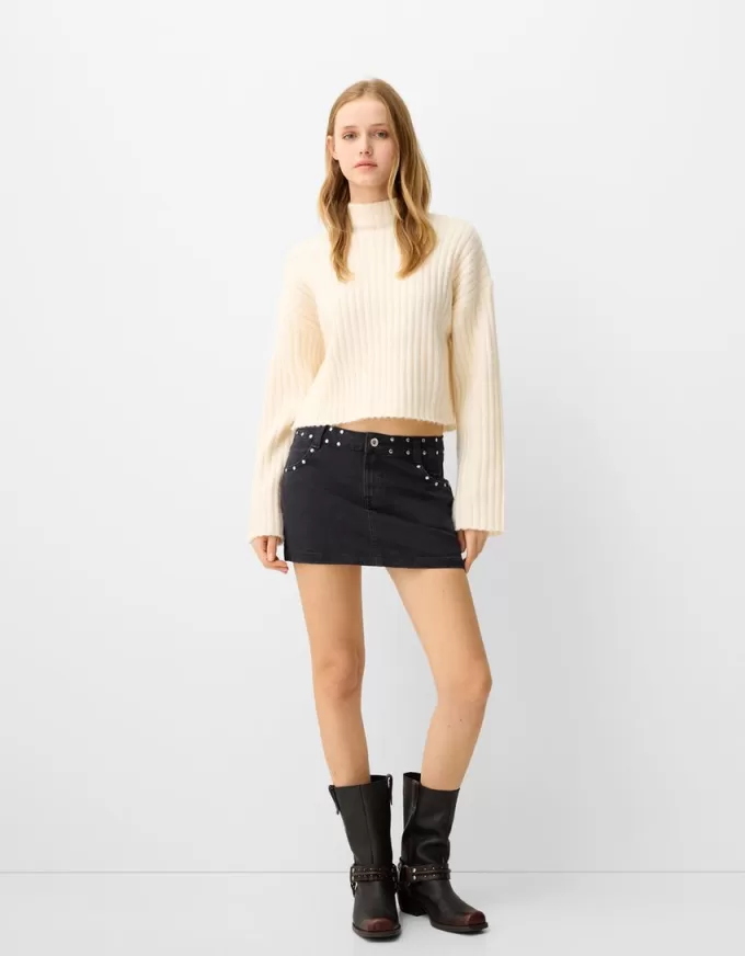 Studded mini skirt Studded mini skirt