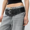 Studded wide belt Studded wide belt