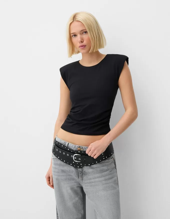 Studded wide belt Studded wide belt