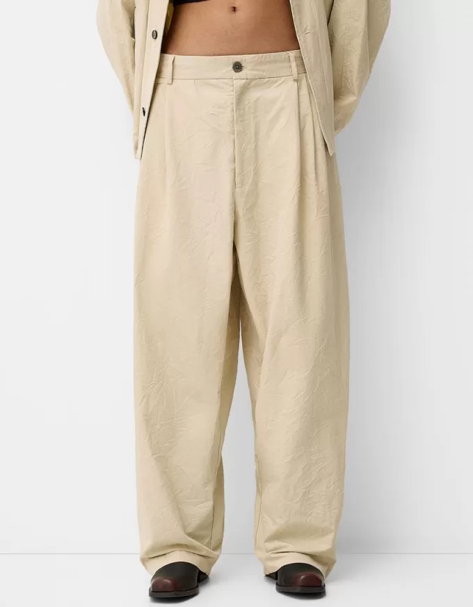 Super baggy creased pants Super baggy creased pants