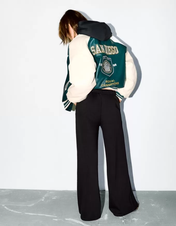 Super wide-leg plush pants Super wide-leg plush pants