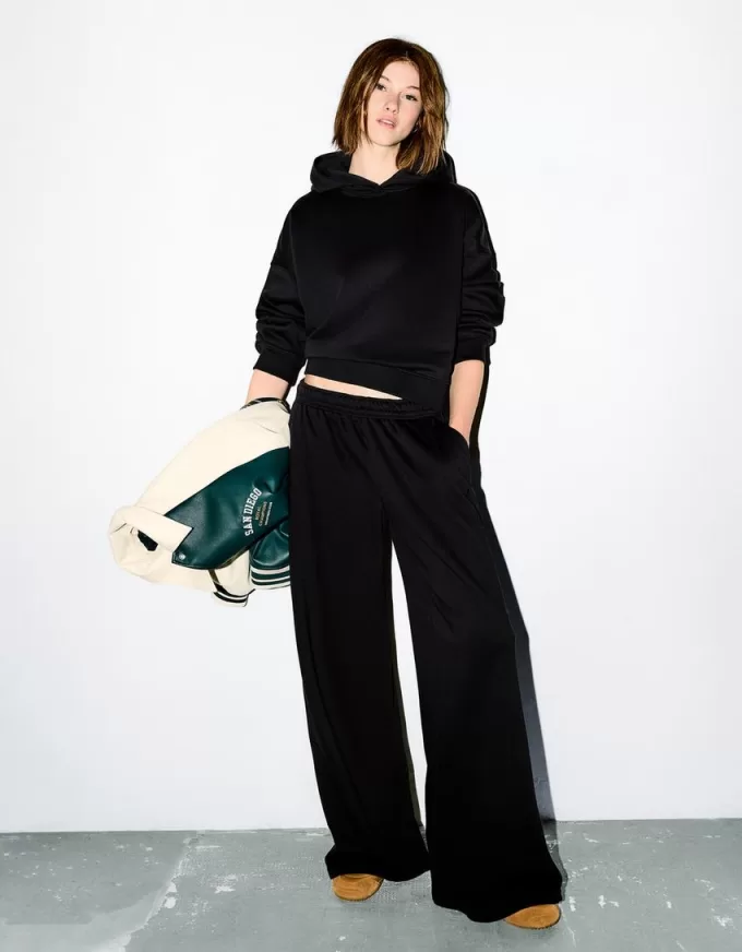 Super wide-leg plush pants Super wide-leg plush pants