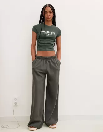 Super wide-leg plush pants