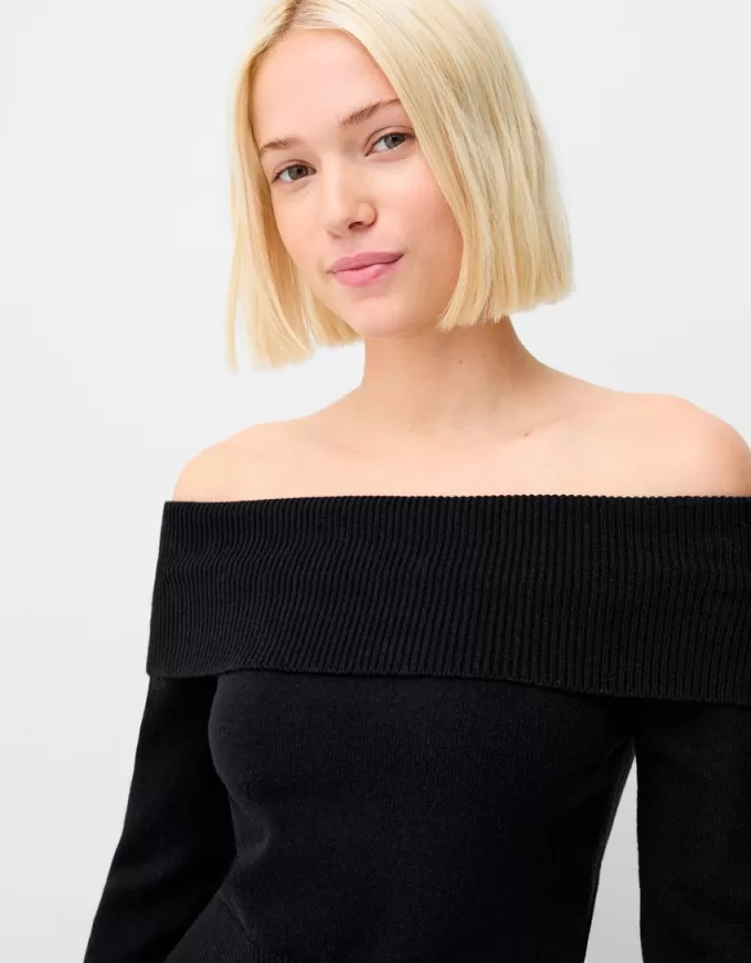Sweater with a Bardot neckline Sweater with a Bardot neckline