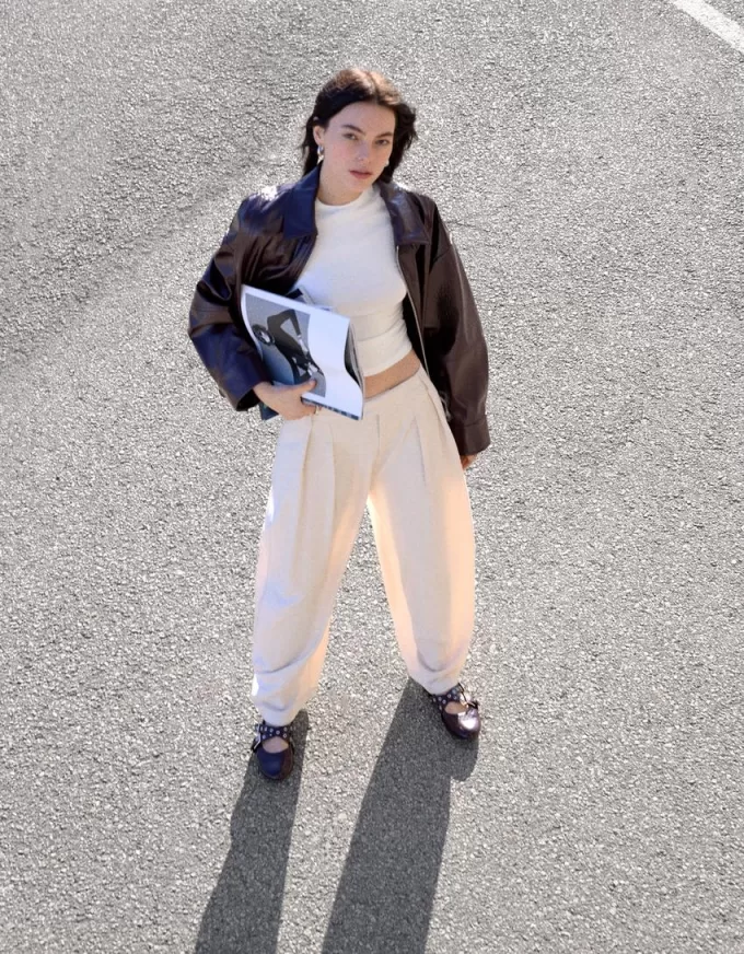 Tailored balloon fit pants Tailored balloon fit pants