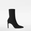 Tailored high-heel ankle boots