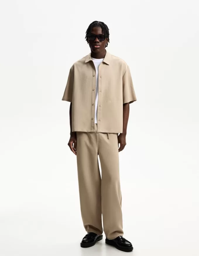 Tailored short sleeve boxy fit shirt Tailored short sleeve boxy fit shirt