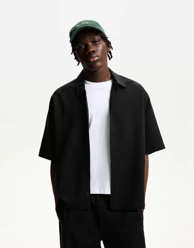 Tailored short sleeve boxy fit shirt Tailored short sleeve boxy fit shirt