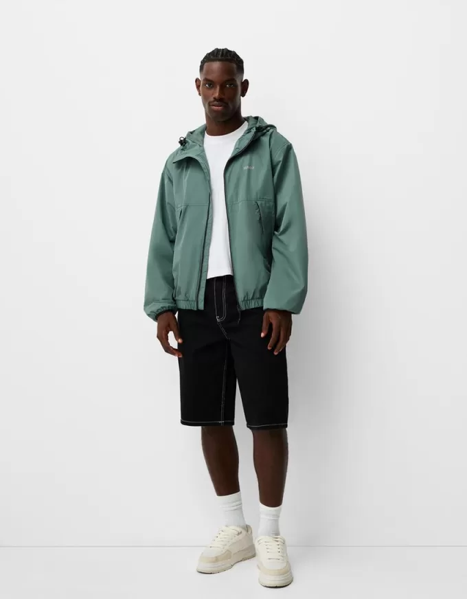 Technical jacket with hood Technical jacket with hood