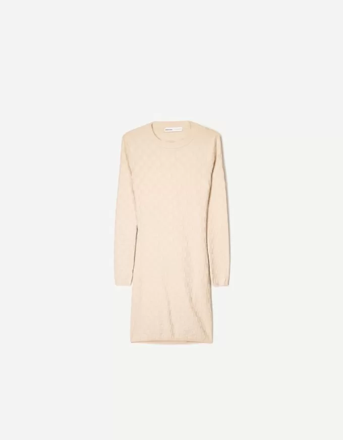 Textured check mini dress Textured check mini dress