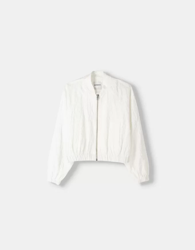 Textured lightweight jacket