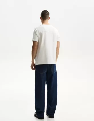 Textured short sleeve T-shirt