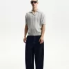 Textured short sleeve polo shirt Textured short sleeve polo shirt