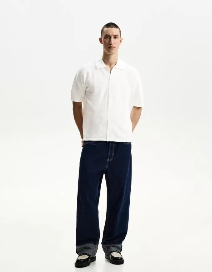 Textured short sleeve shirt Textured short sleeve shirt