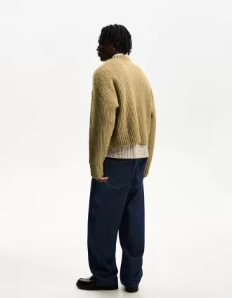 Textured weave embroidered sweater Textured weave embroidered sweater