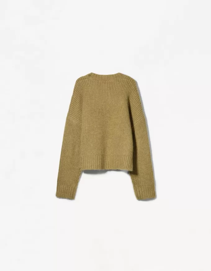 Textured weave embroidered sweater Textured weave embroidered sweater