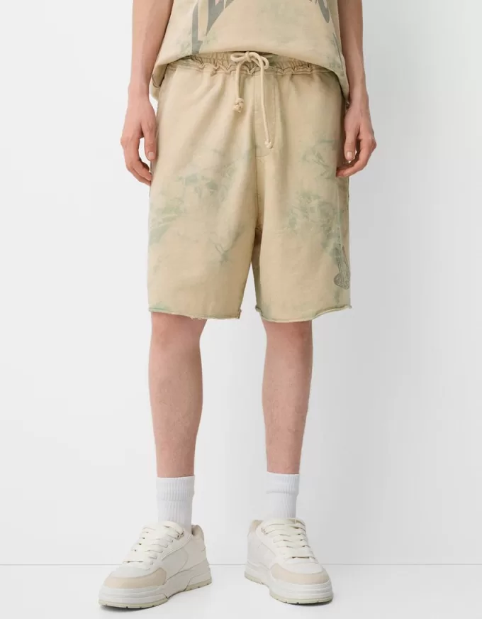 Tie-dye baggy Bermuda shorts Tie-dye baggy Bermuda shorts