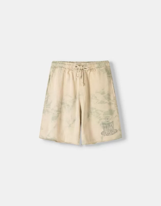 Tie-dye baggy Bermuda shorts Tie-dye baggy Bermuda shorts