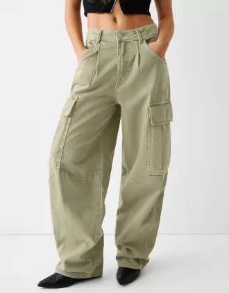 Twill cargo skater pants