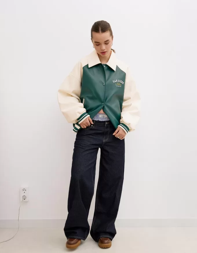 Varsity faux leather jacket Varsity faux leather jacket