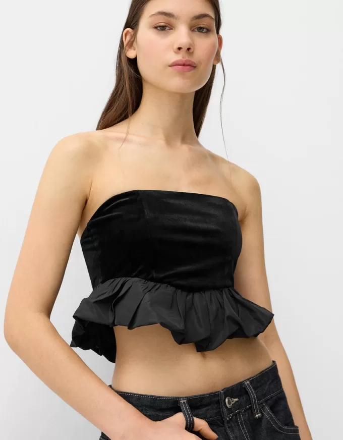 Velvet bandeau top Velvet bandeau top