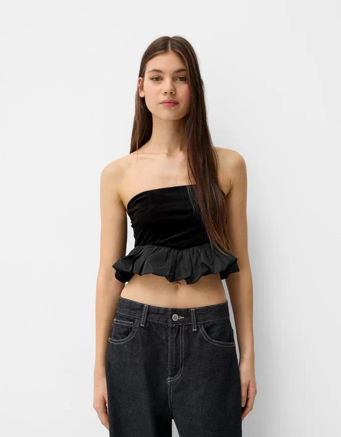 Velvet bandeau top Velvet bandeau top