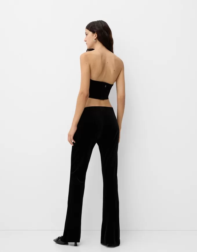 Velvet corsetry-inspired top Velvet corsetry-inspired top