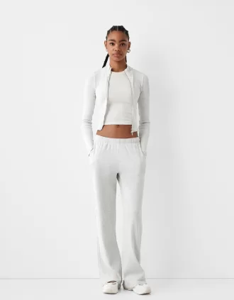 Waffle-texture pants