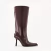 Wide-calf high-heel boots