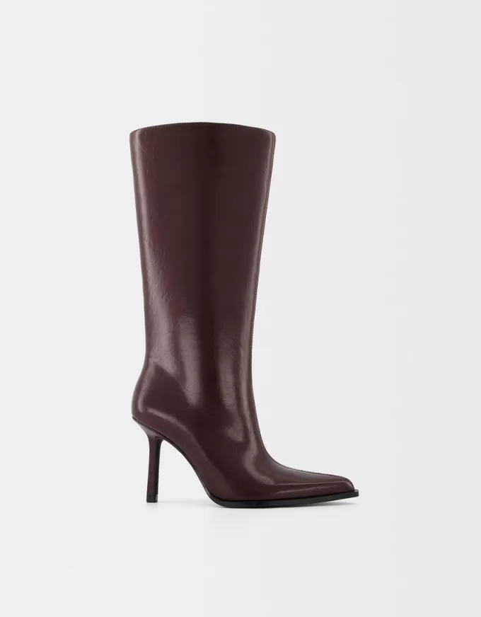 Wide-calf high-heel boots Wide-calf high-heel boots