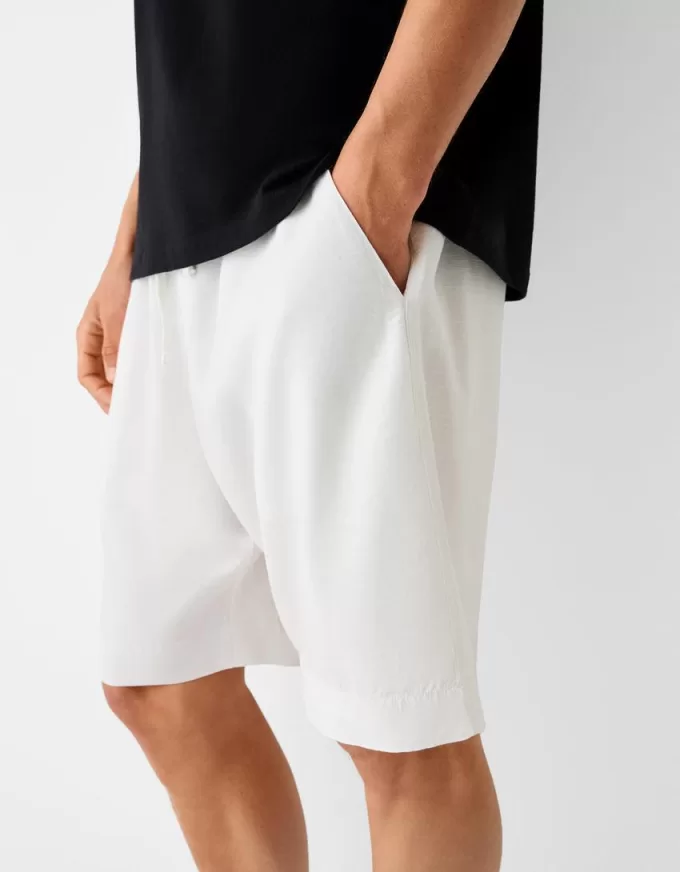 Wide-leg Bermuda shorts Wide-leg Bermuda shorts
