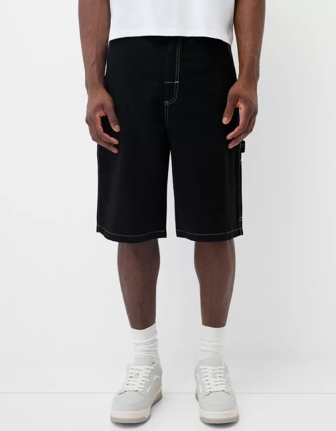 Wide-leg carpenter Bermuda shorts Wide-leg carpenter Bermuda shorts
