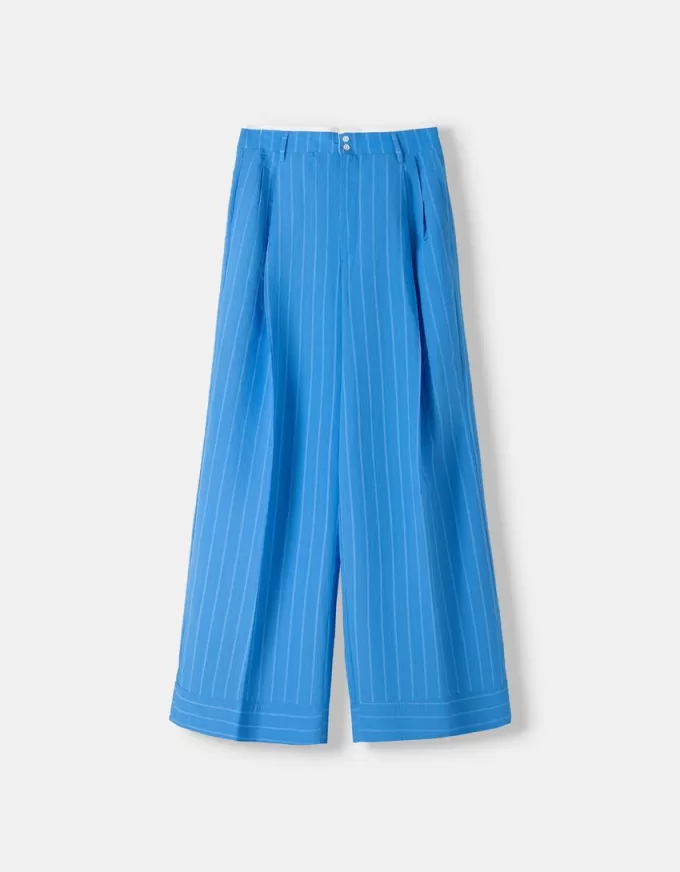 Wide-leg poplin pants Wide-leg poplin pants