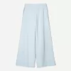 Wide-leg rustic double cloth pants Wide-leg rustic double cloth pants