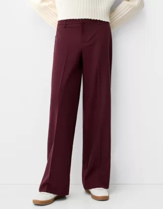 Wide-leg tailoring pants