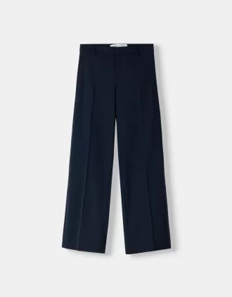 Wide-leg tailoring pants
