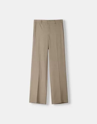 Wide-leg tailoring pants