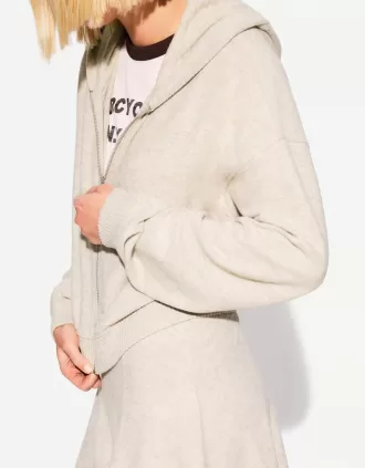 Zip-up hooded jacket