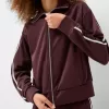 Zip-up satin sweatshirt Zip-up satin sweatshirt