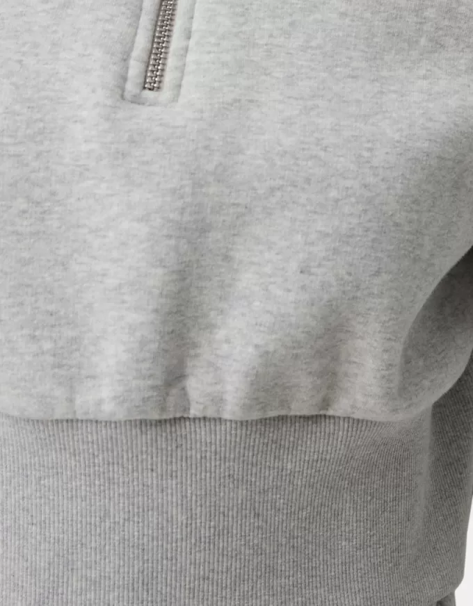 Zipped sweatshirt with embroidery Zipped sweatshirt with embroidery